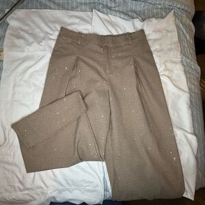 Elegant Women's Tan Pantsuit